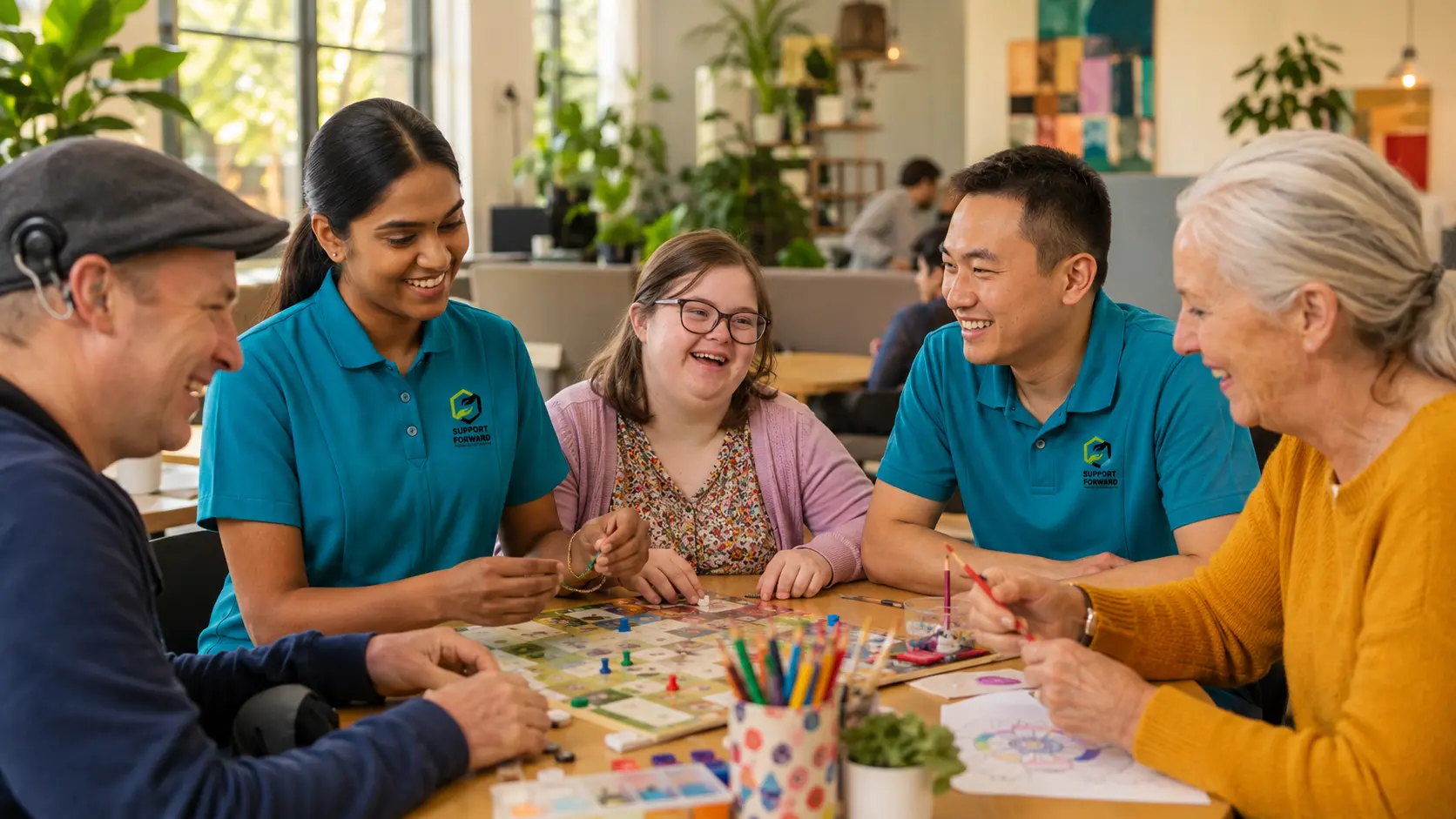 Group and centre based activities — Support Forward participants in Melbourne community centre